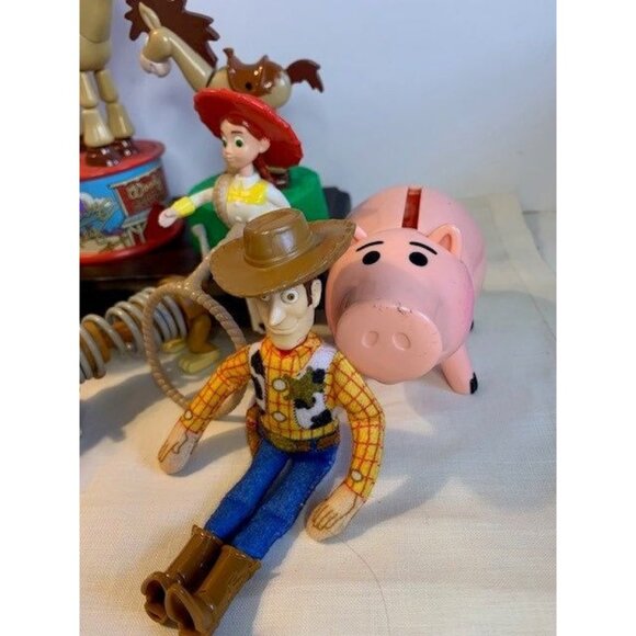 Disney Pixar Toy Story Character Figure Set Buzz Lightyear Woody Jessie Slinky H - Picture 3 of 16